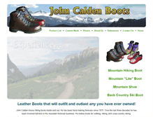 Tablet Screenshot of johncaldenboots.com